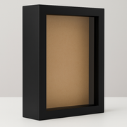 Premium Depth Box Frame | Shadow Box for 3D Casting, Miniatures (BLACK)